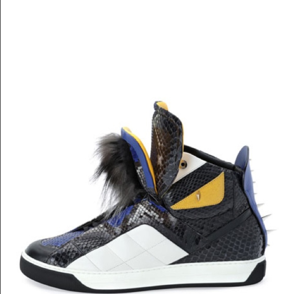 Fendi Men's Monster Python Leather High-Top ! - image 4